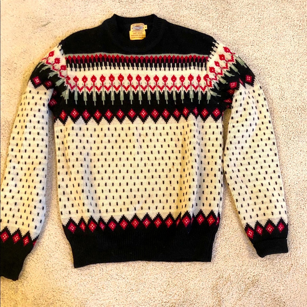 BASCO Vintage-All American Sports- Ski Sweater-M
